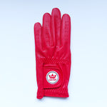 Luxe Golf  Mens Fire Red Golf Glove