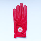 Luxe Golf  Mens Fire Red Golf Glove