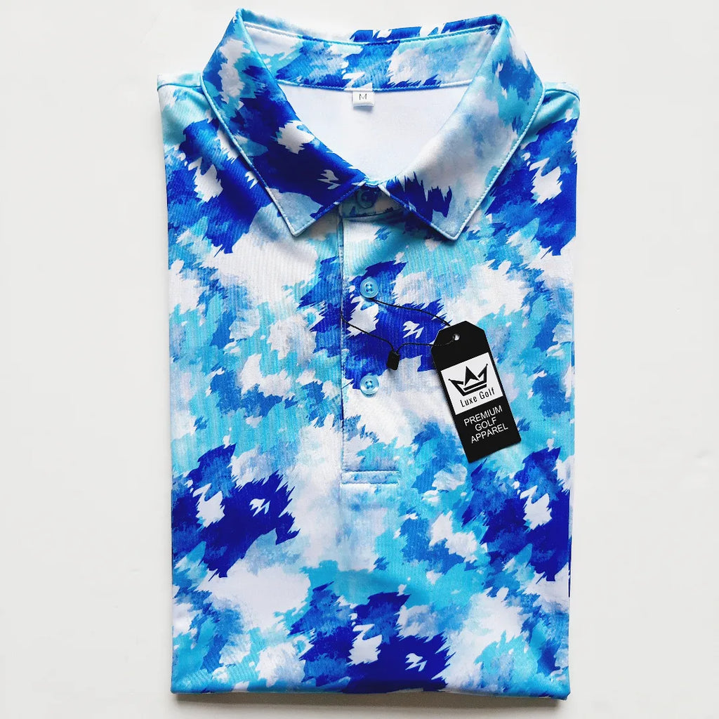 Abstract Men's Premium Golf Shirt