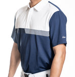 Mens Premium Golf Shirt  Deep Blue